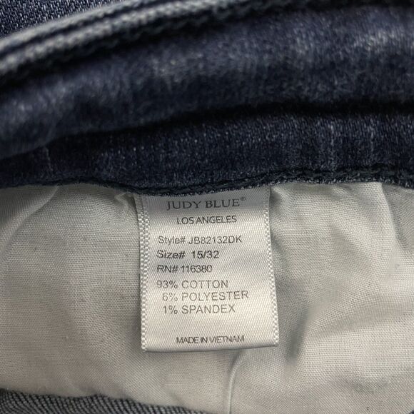 Judy Blue Women's 15 / 29 Dark Wash Mid-Rise Skinny Fit Denim Jeans JB82132DK - Picture 8 of 10